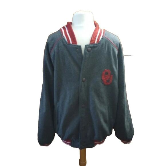 OU college varsity Jacket G-III Sports Wool OU Bomber Jacket Sooner Football M